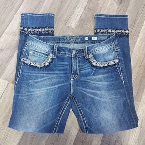 🌹Miss me jeans size 29 cuffed skinny